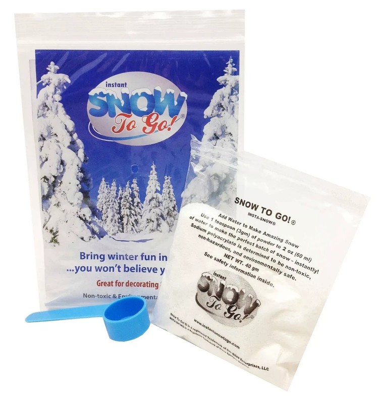 NEW Instant Snow Powder Just Add Water – Autism Sensory – Special Needs, 1 Count