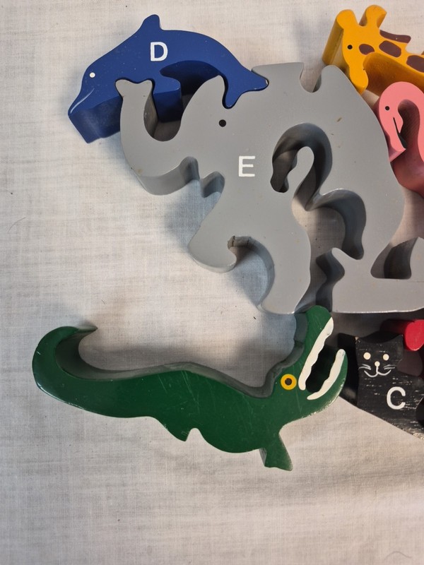 Begin Again Wooden Puzzle Animal Parade Letter A To Z Eco Wood Montessori 2002 gallery