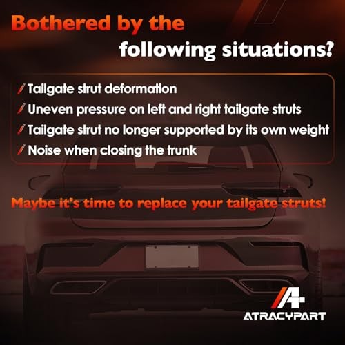 Rear Tailgate Power Lift Support Liftgate 1 Pair Left & Right | Replacement for gallery