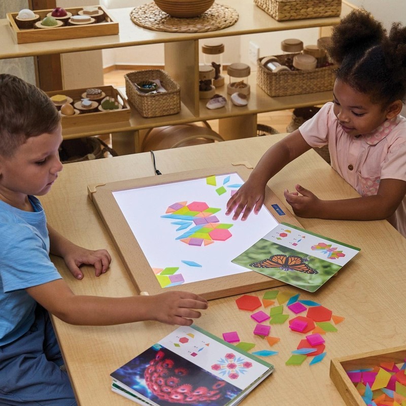 Kaplan Early Learning Translucent Tangram Tiles - 250 Pieces gallery