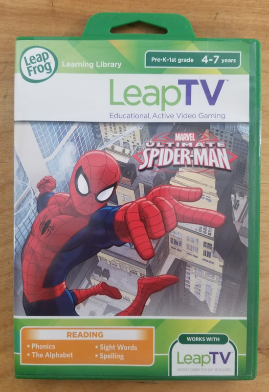 New Sealed Leapfrog Leap TV Marvel Ultimate Spider-Man Educational Video Game
