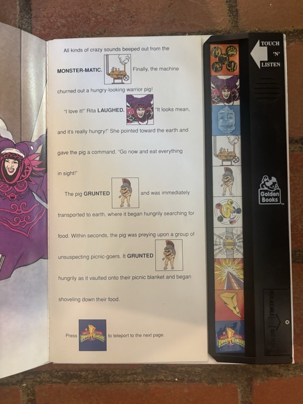 Golden Books Golden Sound Story Vintage Power Rangers Electronic Storybook gallery