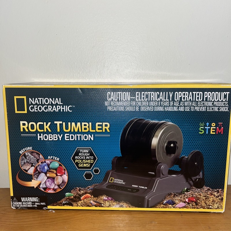 National Geographic Rock Tumbler Hobby Edition Electrically Operated STEM Kit