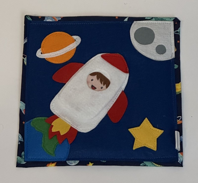 Busy Board Montessori Felt Toys – Space **Handmade
