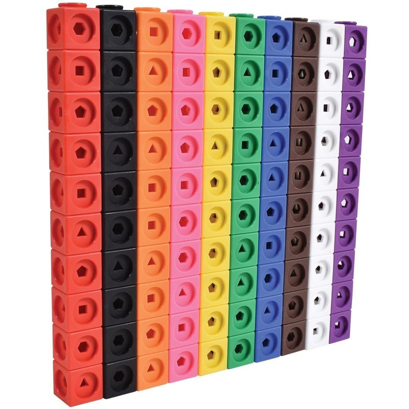 Educational 100-Square Math Cubes with Shapes | Perfect for Preschool Learning gallery