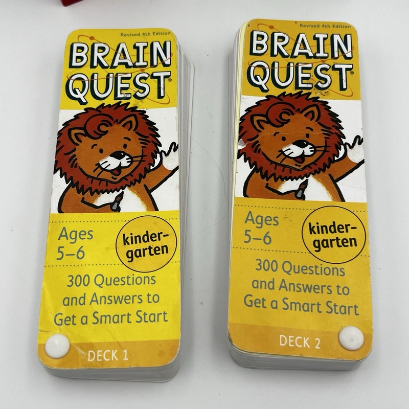 Lot of 8 Brain Quest Card Decks 2012 & 1990s - Ages 5 & Up Kinder - 6th grade gallery