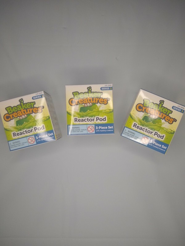 Beaker Creatures Reactor Pod – Series 1 – Learning Resources, NEW Set of 3