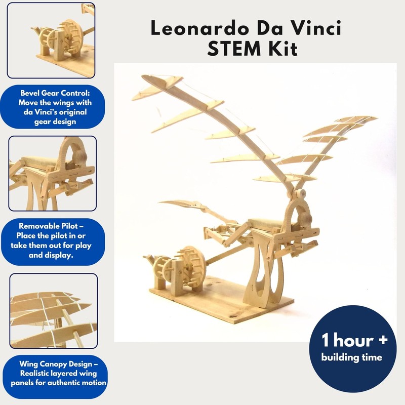 PATHFINDERS STEM Kit – Leonardo da Vinci Ornithopter | 3D Puzzle & Enginee gallery