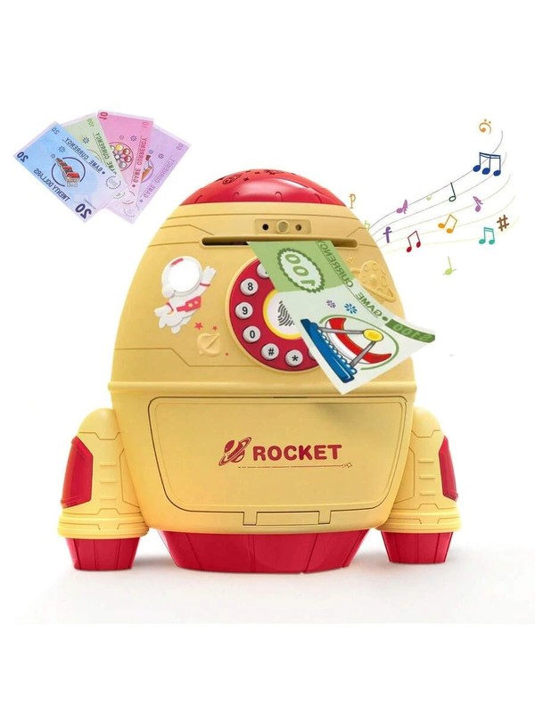 Piggy Bank Password Protection ATM Savings Coin Storage Box Boys Girls