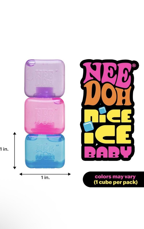 Needoh Nice Ice Baby Sensory Squeeze Toy Super Solid Squish 1.25 Free Shipping gallery