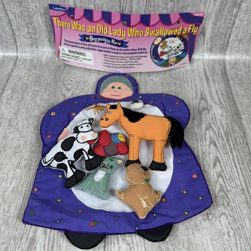 Lakeshore There was An Old Lady Who Swallowed A Fly Storytelling Kit Props