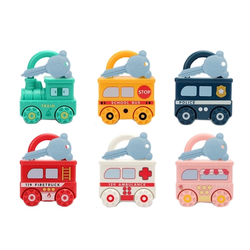 Modular Lock and Go Train Cars Method Learning Tool for Preschoolers Ages 3 and