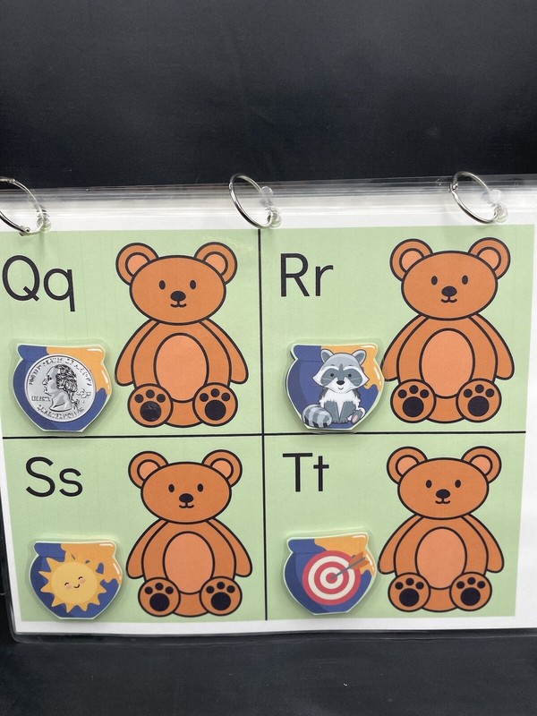 Beginning Sounds Reading Phonics Activity Busy Book Game Educational Children’s gallery