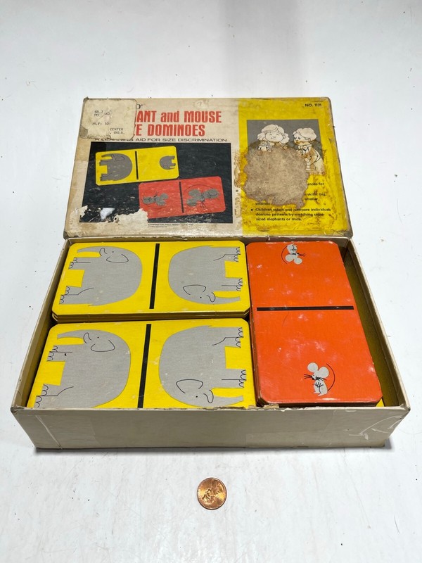 Instructo Set Dominoes #1121 Elephant And Mouse