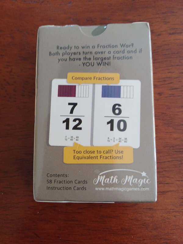 Fraction War Math Game by Math Magic New In Plastic Sealed Box gallery