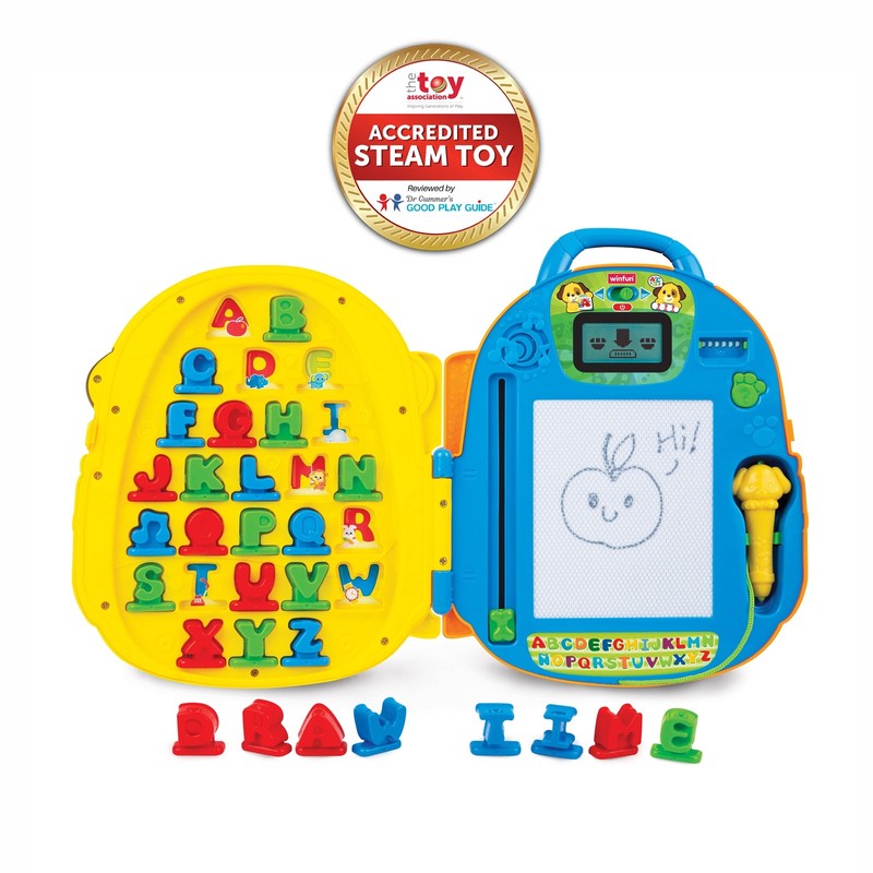 Winfun Lil Learner Plastic Alphabet Backpack – Age Group 3 Years and up