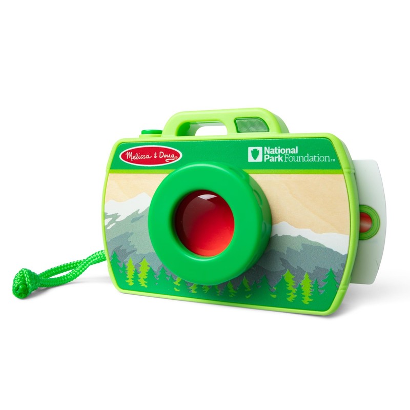 Melissa & Doug Rocky Mountain National Park Sights and Sounds Wooden Toy Camera