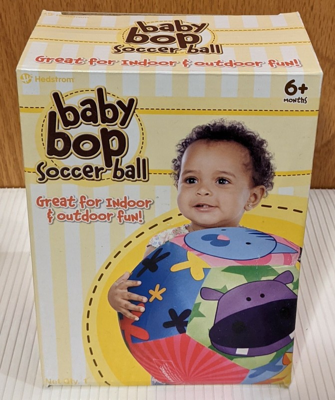 Baby Bop Soccer Ball, by Hedstrom – Roll, Push & Play – For Ages 6+ Months