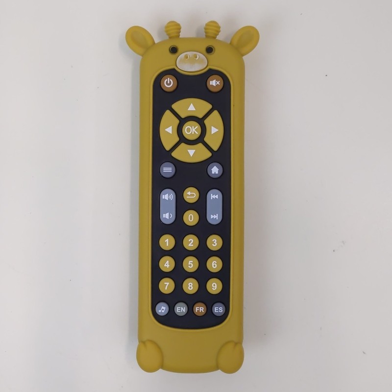 TV Remote Toy Electronic Sound English Spanish French Giraffe Child Fidget