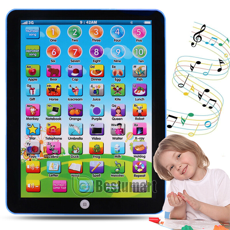 Educational Learning Toy Pad Gift for Kids Age 2 3 4 5 6 7 8 Year Old Boys Girls