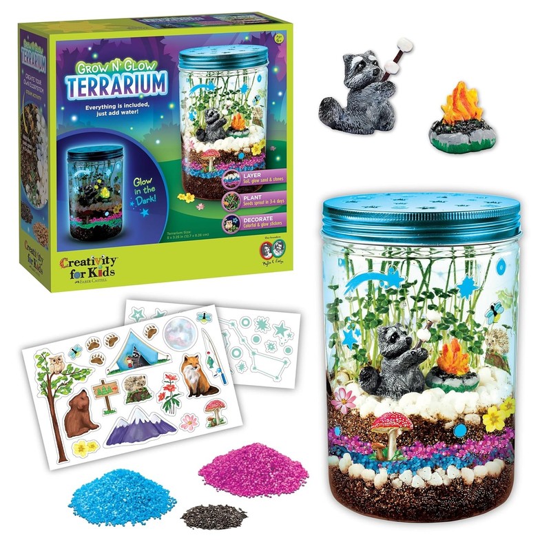 Creativity for Kids Grow ‘N Glow Terrarium Kit – Educational Science Kits| Sprin