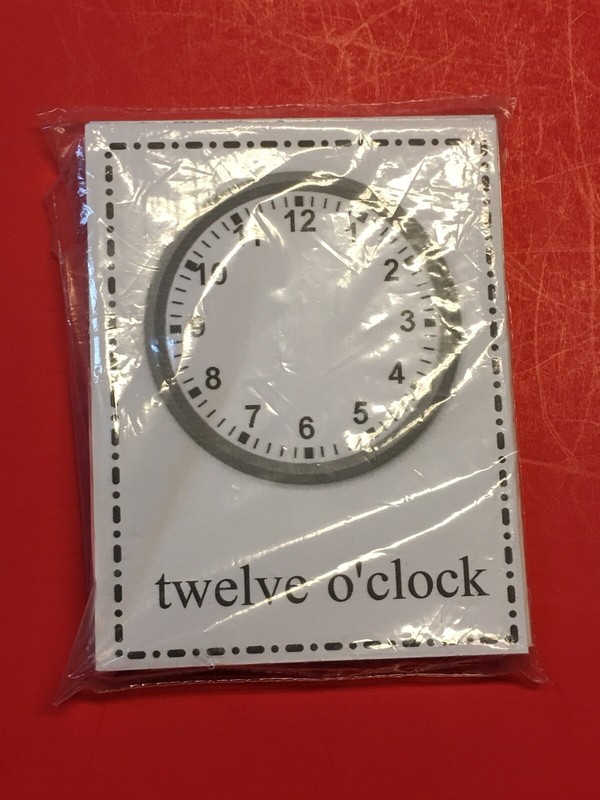 DRY ERASE – LEARN TO READ THE TIME – 48 LAMINATED FLASH CARDS