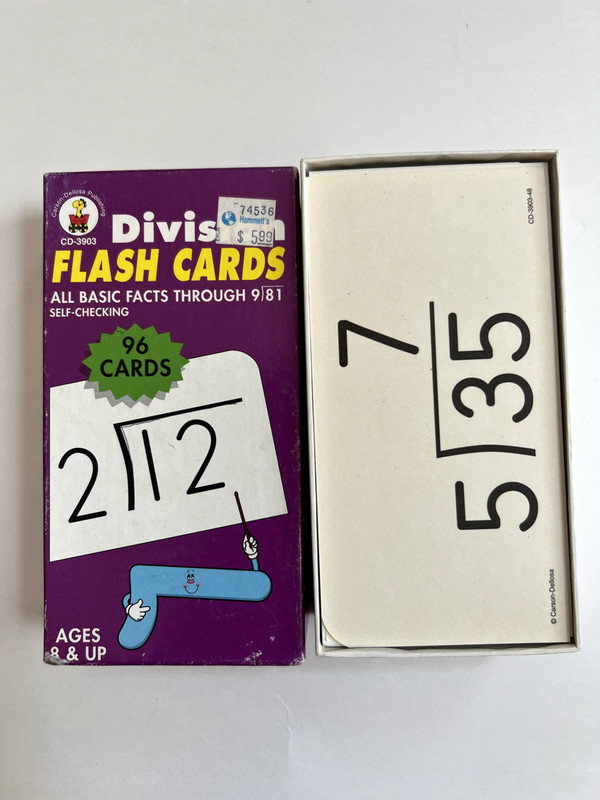 Division Flash Cards Game Ages 8 and up, Ships Fast! gallery