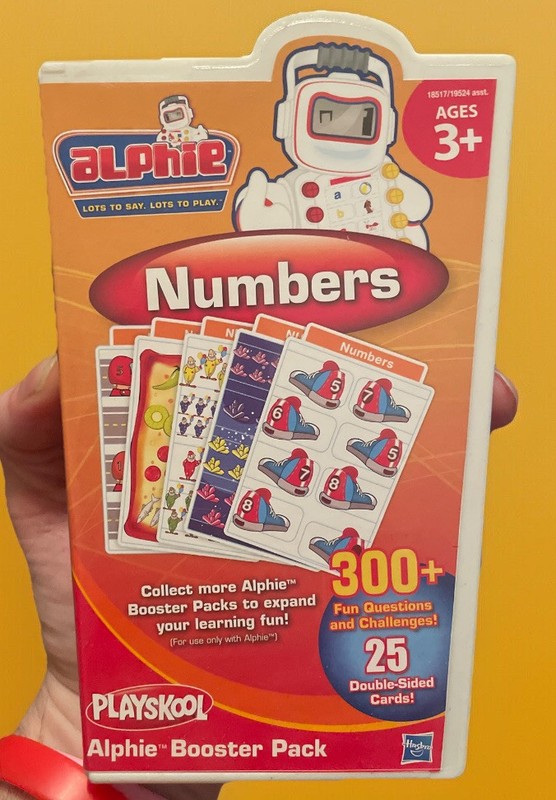 Hasbro PLAYSKOOL ALPHIE BOOSTER PACK Cards - Numbers