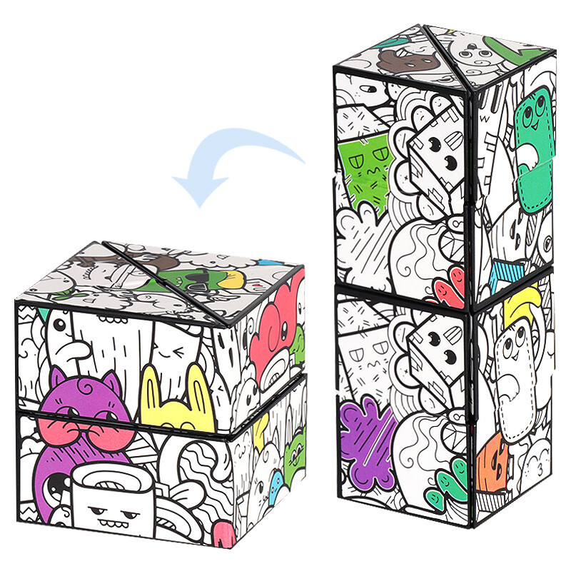 Infinite Shape Shifting Fidget Cube- puzzle and brain teaser- gallery