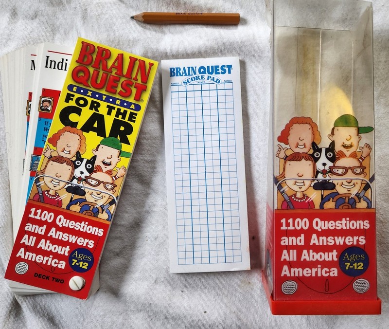 Brain Quest Extra for the Car, 1100 Questions about America, ages 7-12, deck 2