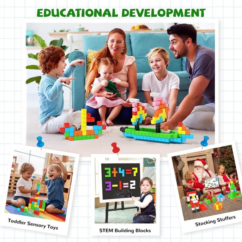 40pcs Magnetic Blocks -Ideal Gifts for 3 4 5 6 Year Old,STEM Learning Toys for 3 gallery