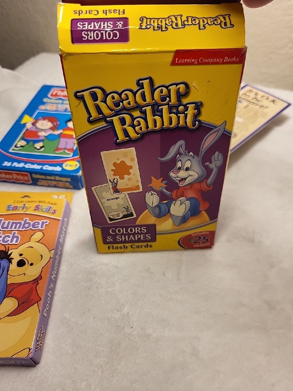 Fisher Price Flash Cards Colors & Shapes and others Pooh Reader Rabbit gallery