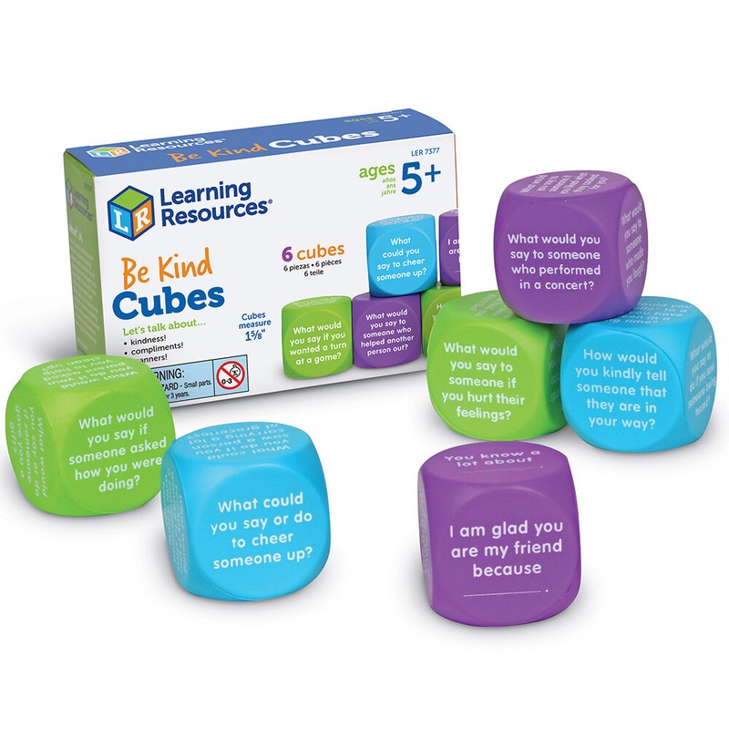 Learning Resources Be Kind Cubes Conversation Starter Sensory Autism ADHD Aid