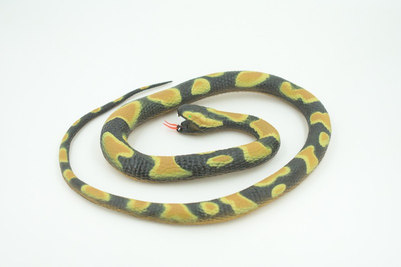 Ball Python Snake, Rubber Snake Toy, Realistic, Replica, Gift, 42" WR23 BB316 gallery