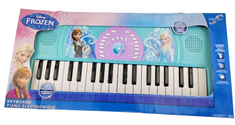 First Act Disney Frozen Electronic Keyboard Loaded W/Songs Sounds & Rhythms New