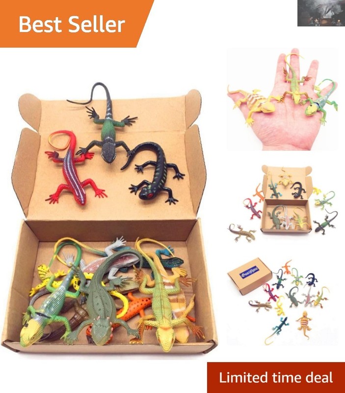 Imaginative Play with 12-Pc Vinyl Lizard Set – Perfect for Animal Lovers