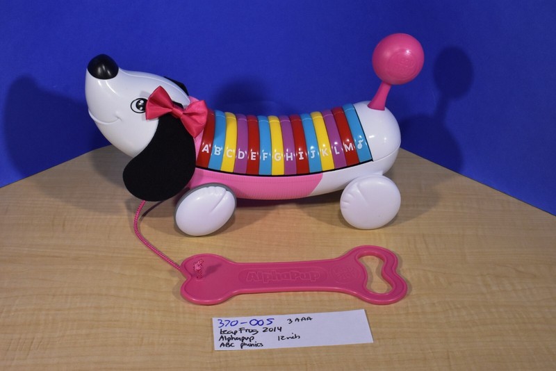 Leap Frog Alphapup ABC Phonics Dog with Pink Bow and Bone(370-005)