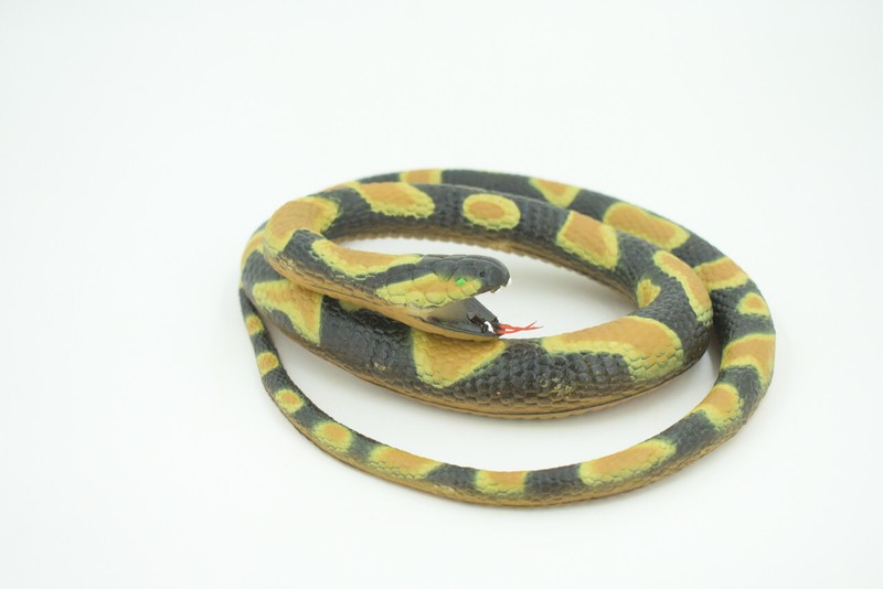 Ball Python Snake, Rubber Snake Toy, Realistic, Replica, Gift, 42" WR23 BB316 gallery