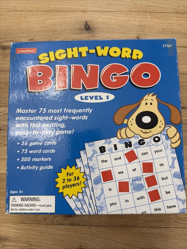 LAKESHORE Sight-Word Bingo Game Level 1