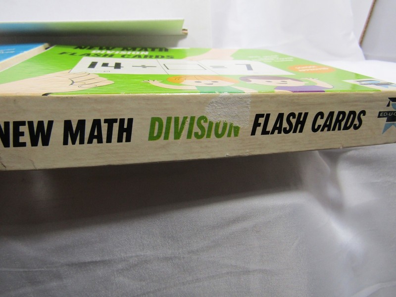 Vintage 1966 Division AND MULTIPLICATION Flash Cards Ed-U-Cards gallery