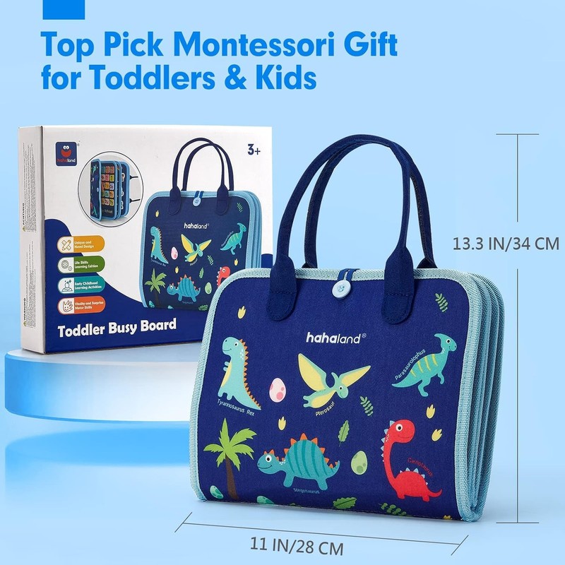 hahaland Busy Board Montessori Learning Toy Toddler Travel Activities gallery