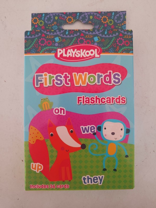 Playskool Flash Cards First Words PreK-K Language Skills 36 Cards