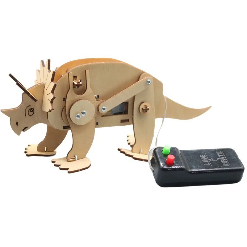 DIY STEM Dinosaur Model Kit | Educational Science Toy, Wood Puzzle Game for Kids