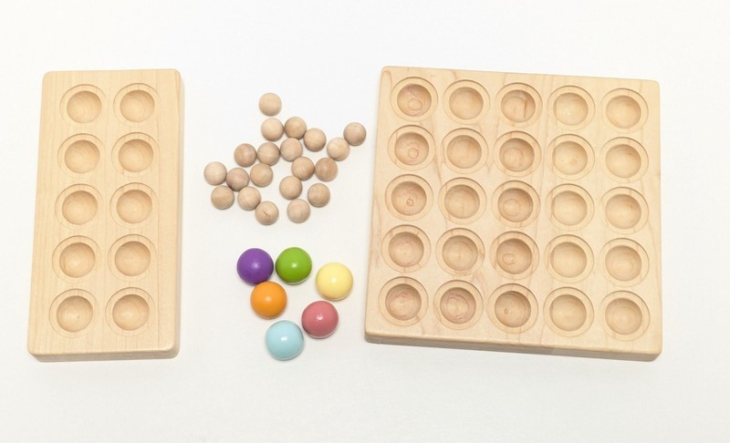 Treasures from Jennifer – Wood Coin Frame Sets, Fractions, Montessori – YOU PICK
