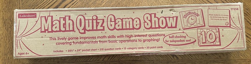 Math Quiz Game Show Improves Math Skills Fundamentals Teaching Learning