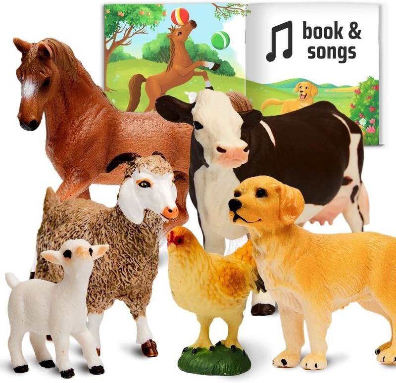 Farm Animal Figures for Toddlers with Stories for 50% of my price on Amazon