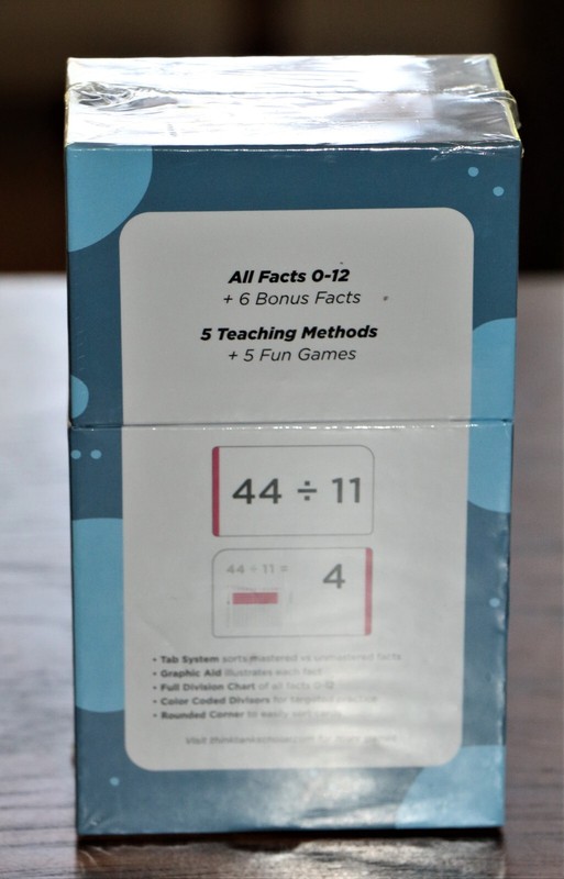 Think Tank DIVISION Flashcards 162 Cards Age 8 + Home School/Tutoring NEW Sealed gallery