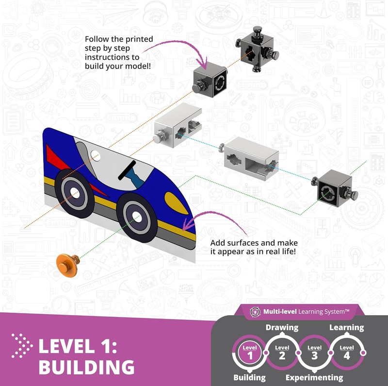 Engino - STEAM Labs Toys - How Inertia works? Educational Science Kits for kid gallery
