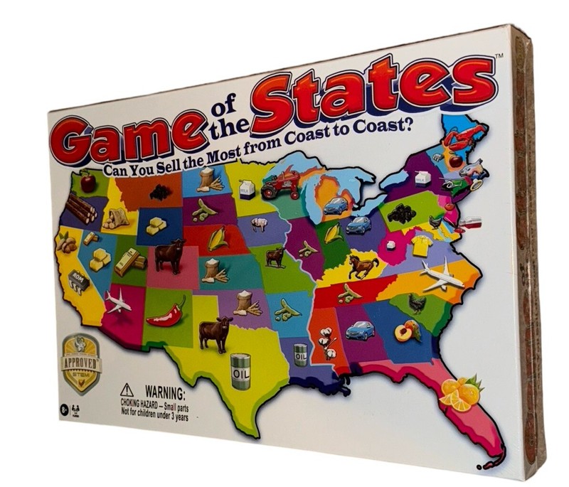 Game of the States Sell the Most from Coast to Coast 2-4 players 8+ Educational