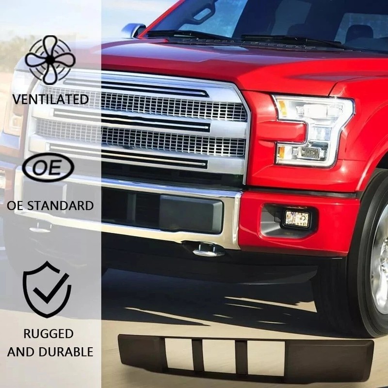 15-17 Ford F150 Front Bumper Lower Grill Grille Trim Panel Compatible With Ford- gallery